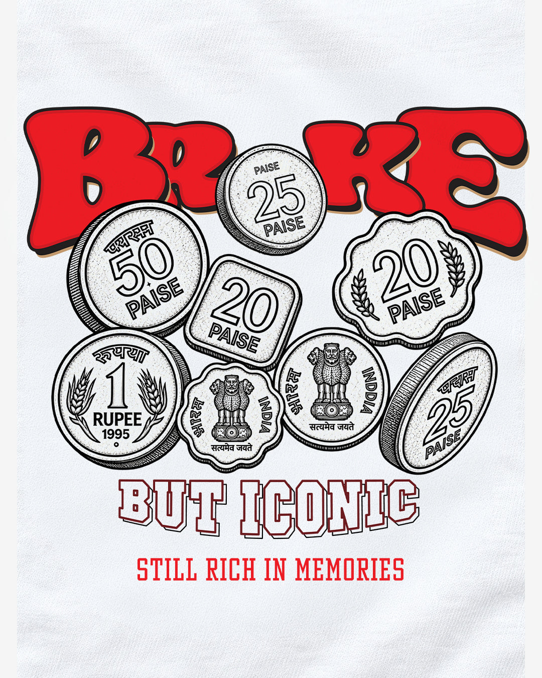 BROKE, BUT ICONIC — RINGER TEE