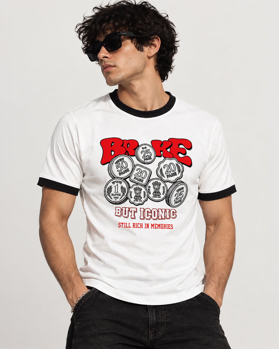 BROKE, BUT ICONIC — RINGER TEE